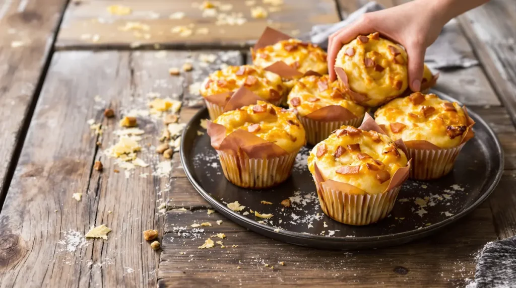 « Je les prépare le dimanche soir » : mes muffins fromage-jambon idéaux pour mes déjeuners de semaine !