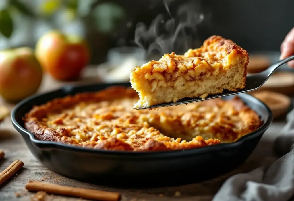 Je prépare ce gâteau aux pommes à la poêle : ultra simple, express, sans four et 100 % réconfort