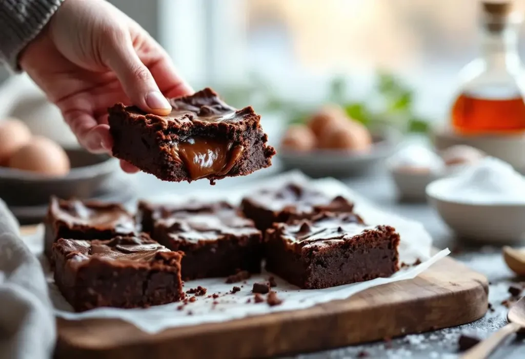 Moelleux irrésistible, chocolat intense et sans farine : le brownie healthy express avec 4 ingrédients du placard pour un goûter d’hiver ultra fondant