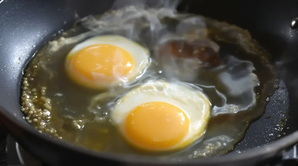 J’ai troqué l’huile et le beurre dans mes œufs frits : un plat plus léger mais tout aussi gourmand
