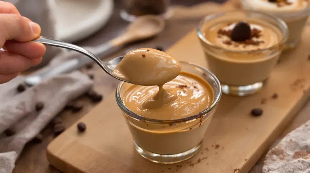 J’ai troqué les flans et mousses du commerce pour cette crème dessert au café maison : ultra onctueuse, sans œufs et très facile à réaliser !