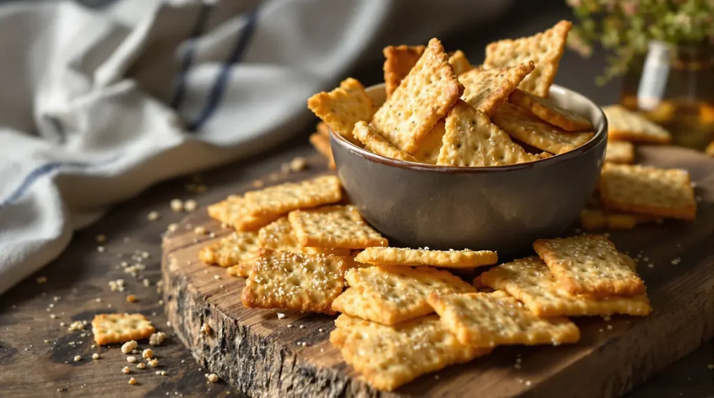 « Je les prépare en 10 minutes pour l'apéro » : mes crackers maison croustillants au fromage et graines dorées, vraiment plus savoureux que les industriels
