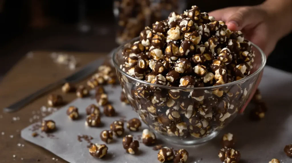 Je ne rate plus jamais mon pop-corn au chocolat : la recette ultra simple pour qu'il reste ultra-croustillant pendant des jours !